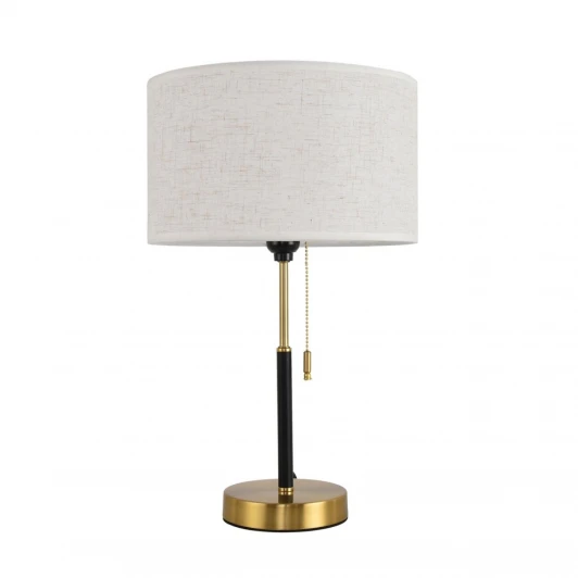 8358/1T Настольная лампа с выключателем Lumion Irisa 8358/1T медь/черный/белый, металл/текстиль E27 60W 220V