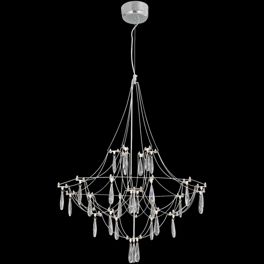 IL0523-17W-79 CR AIR Подвесная люстра светодиодная хрустальная ILLUMICO IL0523-17W-79 CR AIR