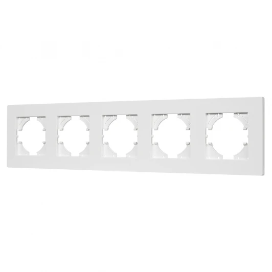 049762 Рамка пластиковая FRM-PERIO-PL-5-WH (Arlight) 049762
