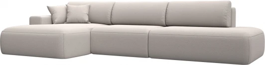 127762L Диван угловой Лига-036 НПБ Модерн Лонг левый угол Лига Диванов (Замша) арт.127762L