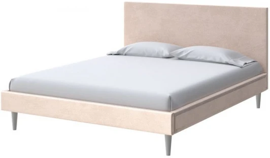 2022757 PROxSON Кровать Claro (Ткань: Велюр Teddy Тауп) 90x200