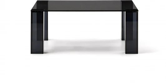 205348 Журнальный столик Adularia из стекла темно-серого цвета 85 x 85 La Forma (ex Julia Grup) арт.205348