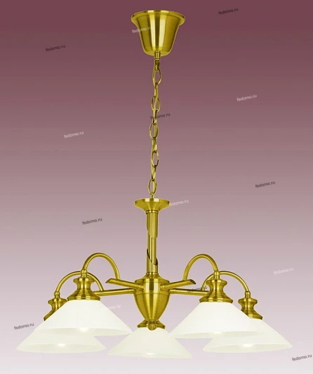 P-809/5A satin gold Потолочная люстра N-Light P-809 P-809/5A satin gold