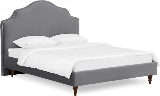 652451 Кровать Queen II Victoria L 1600 ОГОГО (арт.652451), (Ткань/Серый)