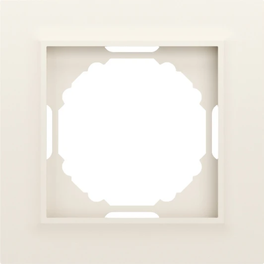 DEW21131 Рамка 1-я, Wave матовый кремовый Donel A07 DEW21131