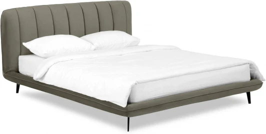 740847 Кровать Amsterdam ОГОГО (арт.740847), (Велюр/Серый)