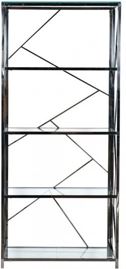 GY-SH8711BL GY-SH8711BL Стеллаж стекло прозр/темн.хром 80*35*180см Garda Decor