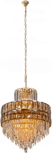 V5832-8/17+4 Подвесная люстра Vitaluce V5832-8/17+4, 21xE14 макс. 40Вт (220V, хрусталь, на цепи)