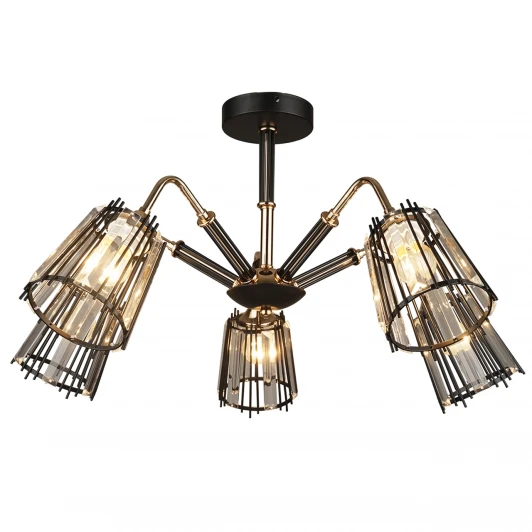 MD.4050-5-S BK+FGD Потолочная люстра Imex MD.4050-5-S BK+FGD