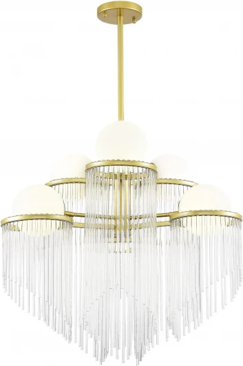 SL1511.203.06 Потолочная люстра на штанге ST Luce Allegro SL1511.203.06 Золотистый/Белый E27 6*60W (220V, шарики)