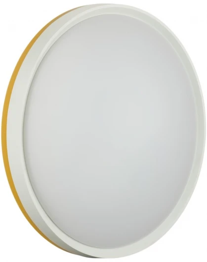 7709/DL Настенно-потолочный светильник Sonex Kezo Yellow 7709/DL пластик/белый/желтый LED 48Вт 4000К D400 IP43