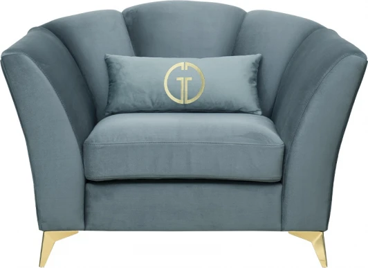 ANNETTE-К-2K-Colt1004 Кресло Annette велюр бирюзовый Colt1004 130*100*92см Garda Decor арт.ANNETTE-К-2K-Colt1004