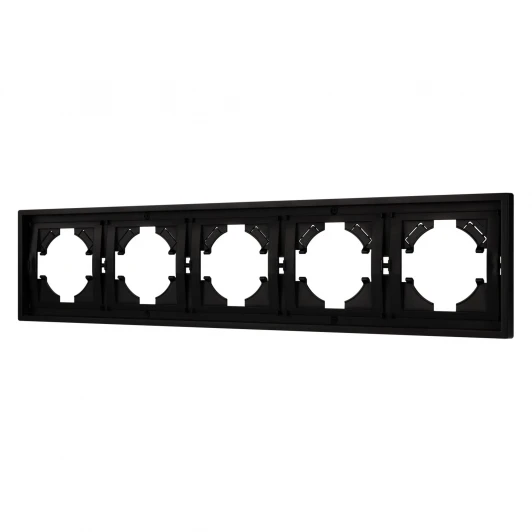 053852 Рамка пластиковая FRM-TENDO-PL-5-BK (Arlight, Черный) 053852