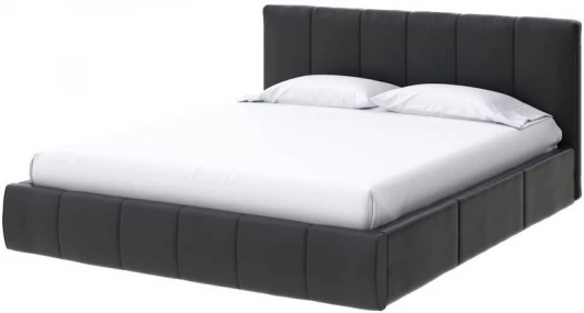 1897432 PROxSON Кровать Varna Grand без основания (Экокожа Черный) 180x200