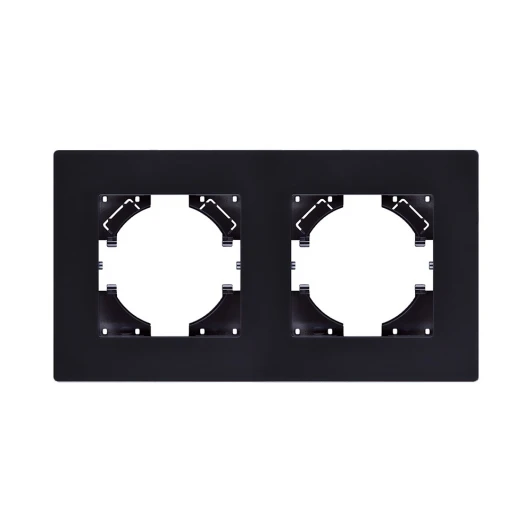 AT2BK Рамка 2-постовая черный Kollinger Aspekt AT2BK