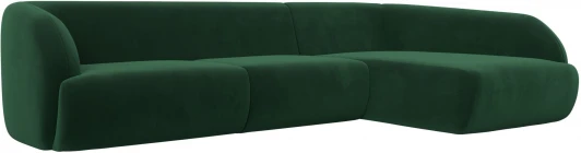 122188 Диван угловой Лига-041 правый угол (Зеленый/Велюр) Лига Диванов арт.122188