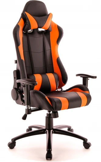 EP-lotus s2 eco black/orange Компьютерное кресло игровое Lotus S2 экокожа оранжевый