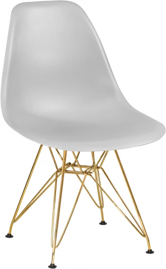 638APP-LMZL DSR, цвет сиденья светло-серый (GR-01), цвет основания золото Стул обеденный DSR (ножки золотые, цвет светло-серый (GR-01))