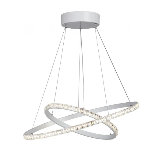 V4628-0/2S Подвесная люстра Vitaluce V4628-0/2S (LED, 220V, хрусталь, на тросе, кольцо)