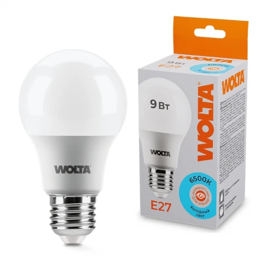 25W60BL9E27 Светодиодная лампа 9Вт 6500К E27 Wolta 25W60BL9E27