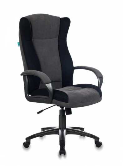 CH-879N/DG/F-C Кресло руководителя Бюрократ CH-879N черный/серый крестовина пластик пластик темно-серый
