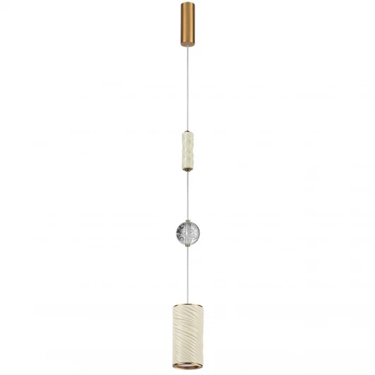 5450/18L Подвесной светильник Odeon Light Riviera 5450/18L молочный/античная бронза/металл/керамика/хрусталь/акрил LED x 18W 2000К/3000K/4000K/переключ