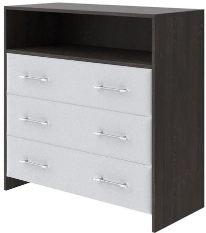 1939782 PROxSON Комод Varna (ЛДСП Кантербери+ткань Дуб Кантербери/Teddy Снежный) 90x40