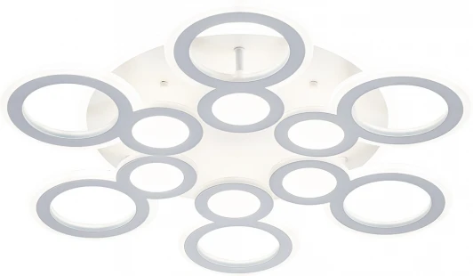 10274/6LED Потолочная люстра светодиодная Escada Galleo 10274/6LED 94Вт, металл/акрил, белый (220V, пульт управления)