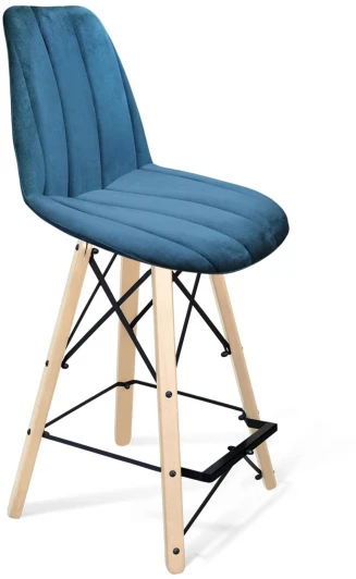 5387936001 Стул полубарный SHT-ST29-C1/S80-1 морская глубина/прозрачный лак/черный от фабрики Sheffilton