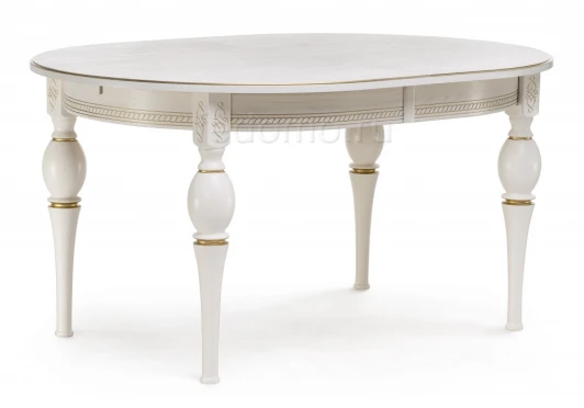 483902 Стол Woodville Авилла молочный / золото 483902