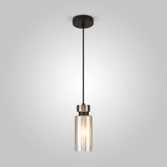 50115/1 черный Подвесной светильник Eurosvet Amado 50115/1 черный (220V, на проводе, круглые)