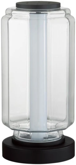 5409/10TL Настольная лампа Odeon Light Jam 5409/10TL черный/прозрачный/металл/стекло/акрилLED 10W 3000K 700Лм (220V, выключатель, круглые)