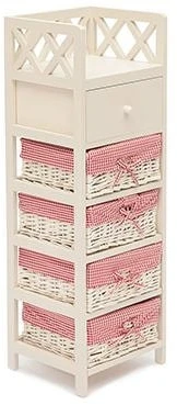 9751 Тумба с ящиком Secret De Maison CAGE 5 ( mod. 4340 ) butter white (слоновая кость) (дерево павловния, мдф)