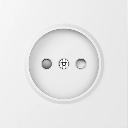 DS21633 Накладка для розетки без заземления, со шторками 16A 250 В~, матовый белый Donel S08 DS21633