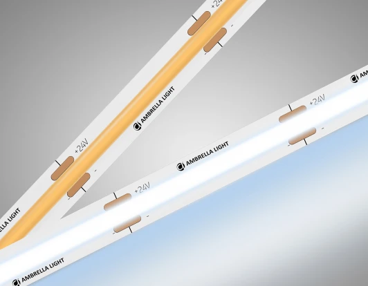 GS4753 Светодиодная лента COB 528Led/14W m/ 24V IP20 6500K/ 5m*10mm*2mm (2 конт.) Ambrella Illumination GS4753