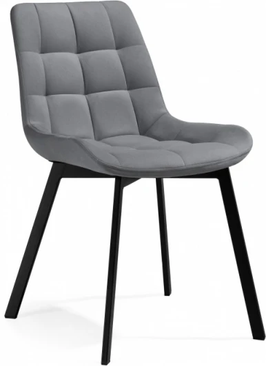 582144 Стул на металлокаркасе Челси (Челси серый 02 / черный) Notta арт.582144