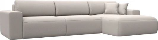 127802 Диван угловой Лига-036 НПБ Классик Лонг правый угол Лига Диванов (Замша) арт.127802