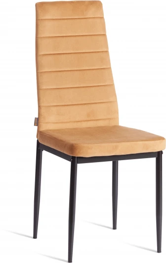 24606 Стул Easy (mod. JSC02-1) / 2 шт. в упаковке Tetchair (Металл,Флок/Коричневый,Черный) арт. 24606