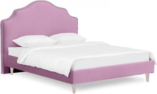652877 Кровать Queen II Victoria L 1600 ОГОГО (арт.652877), (Ткань/Сиреневый)