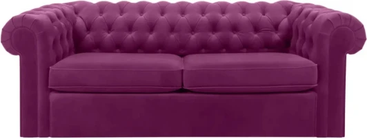344560 Диван Chesterfield ОГОГО (арт.344560), (Ткань/Фиолетовый)