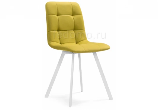 489711 Стул Notta на металлокаркасе Чилли горчичный / белый 489711