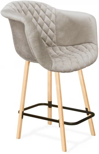 2119986301 Стул полубарный SHT-ST31-С3/S94-1 лунный камень/прозрачный лак/черный муар Sheffilton 2119986301