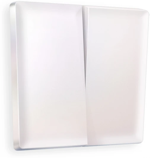 AP2030 Лицевая панель Ambrella Volt ALFA (Жемчуг) для 2-клавишных выключателей QUANT AP2030