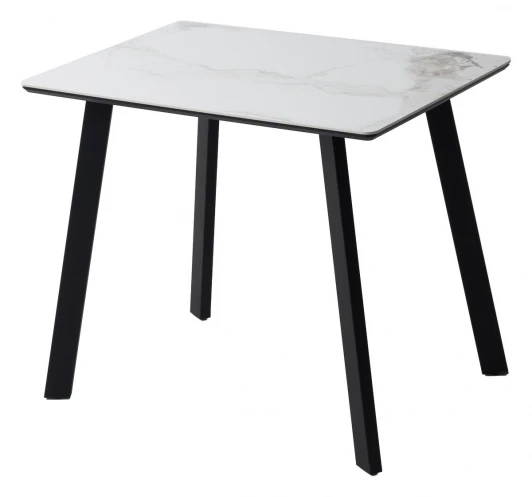 480M06130 Стол ТИК ТАК 90 цвет PANDORA LIGHT Пандора, керамика / Черный каркас M-City 64652