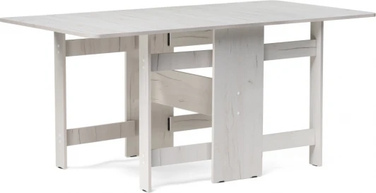 520780 Стол деревянный Woodville Йентель 170х85х76 дуб крафт белый