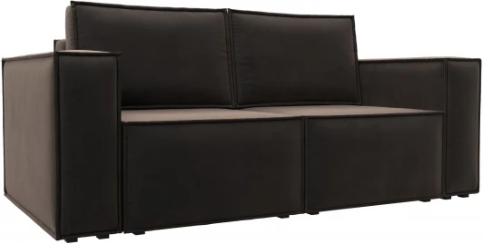 121874 Диван прямой Куба мини (Коричневый/Велюр) Лига Диванов арт.121874