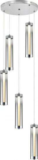 V000147L Подвесной светильник (11061/5P Chrome) Indigo Rilucente V000147L (LED, 220V, на проводе, круглые)
