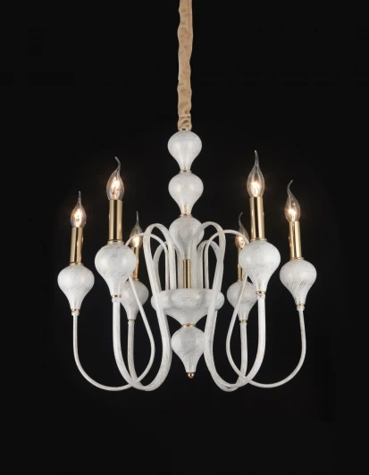 000067356 Подвесная люстра PL1075-6 WT+GD Мелодия Света PL1N 000067356