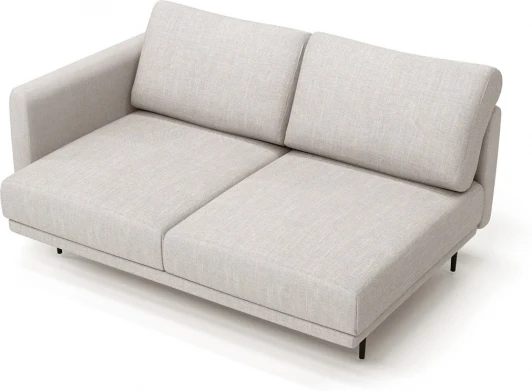 729930 Завершение Ricadi левое 1400 ОГОГО (арт.729930), (Рогожка,Ткань/Бежевый)