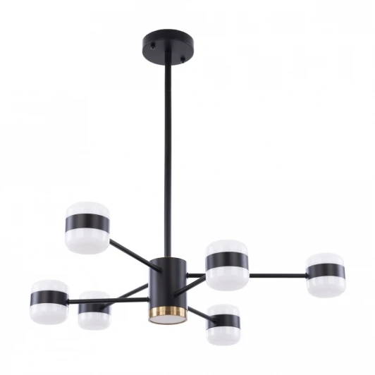 3307.6296-6 Black Потолочная люстра на штанге светодиодные APL LED Ferrara 3307.6296-6 Black